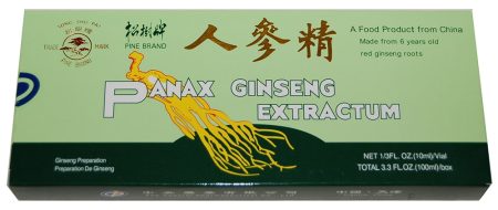 Pine Brand Red Panax Ginseng Extract with Alcohol, 10x10cc